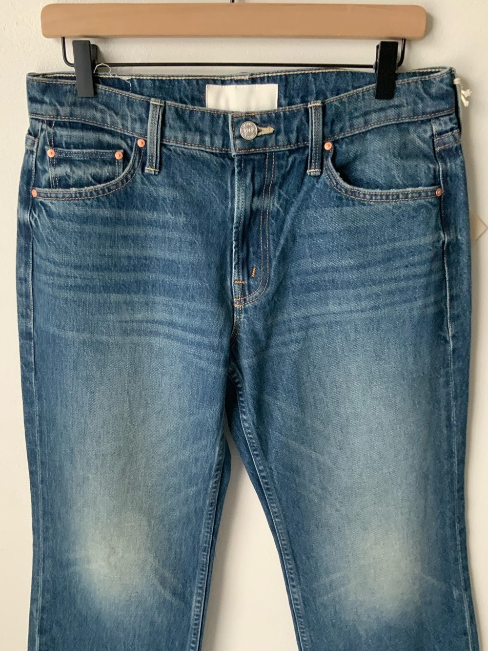 NWT MOTHER SUPERIOR Jeans Lil’ Mother Lil’ Reifler After Midnight Blue Size 29 - Picture 4 of 16